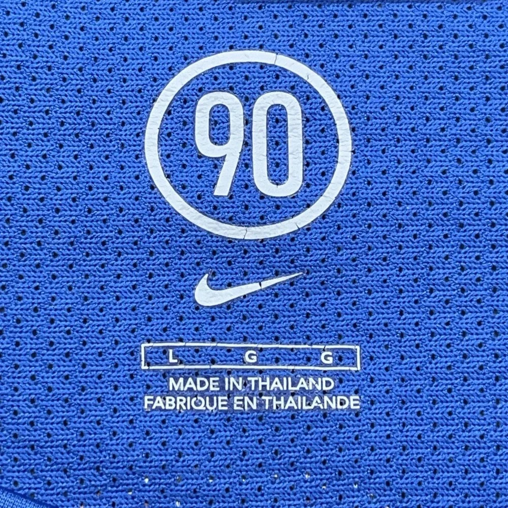 Nike Total 90 Shirt Mens L Blue T90 Soccer Jersey Dri-Fit Tee Vented‎ Athleisure